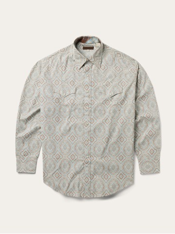 Men's Printed Western Shirt