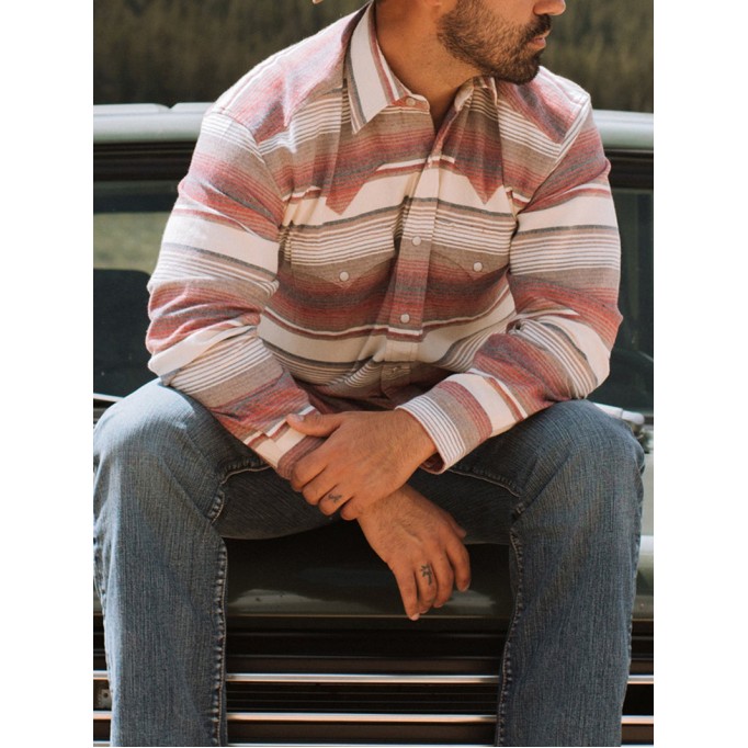 Brushed Twill Striped Shirt