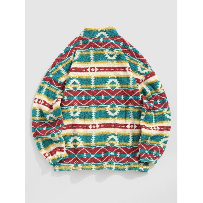 Colorful Zip Sweatshirt