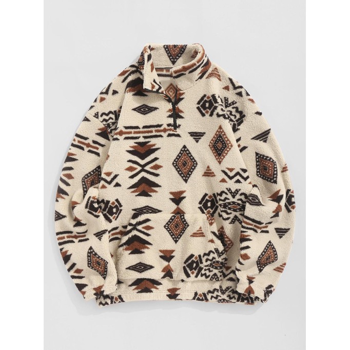 Cool tribal ethnic print sweatshirt