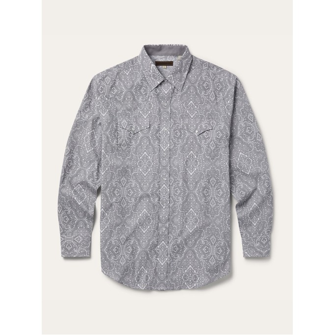 Men's Paisley Button-Front Shirt