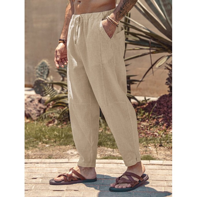 Linen Beach Pants - High Quality Fabric