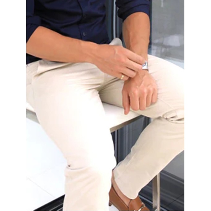 Men's Apricot Stretch Twill Pants