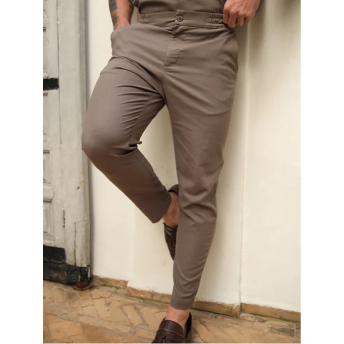 Men's casual brown pants