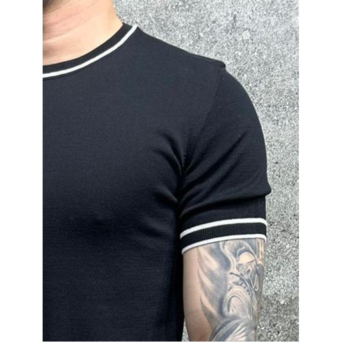 Men's casual striped T-shirt