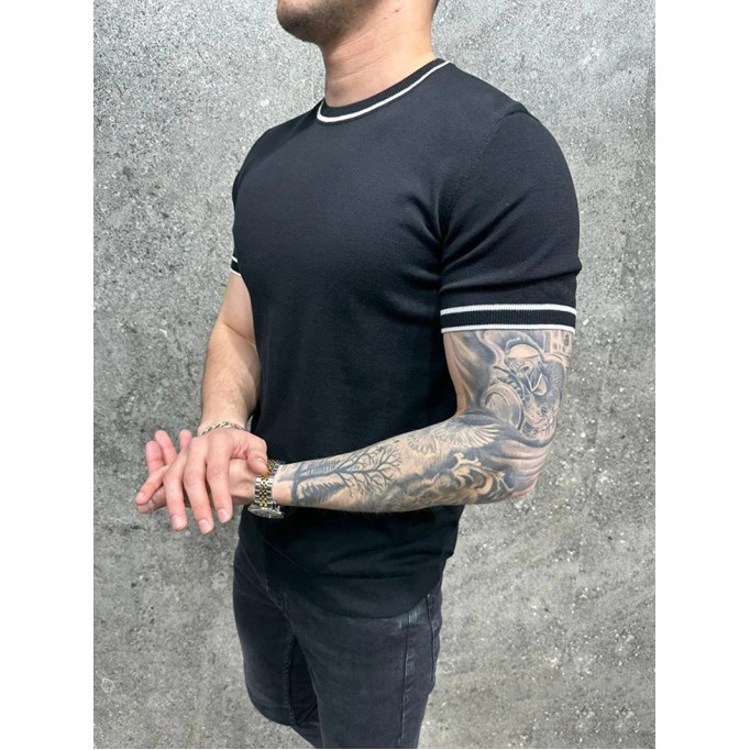 Men's casual striped T-shirt