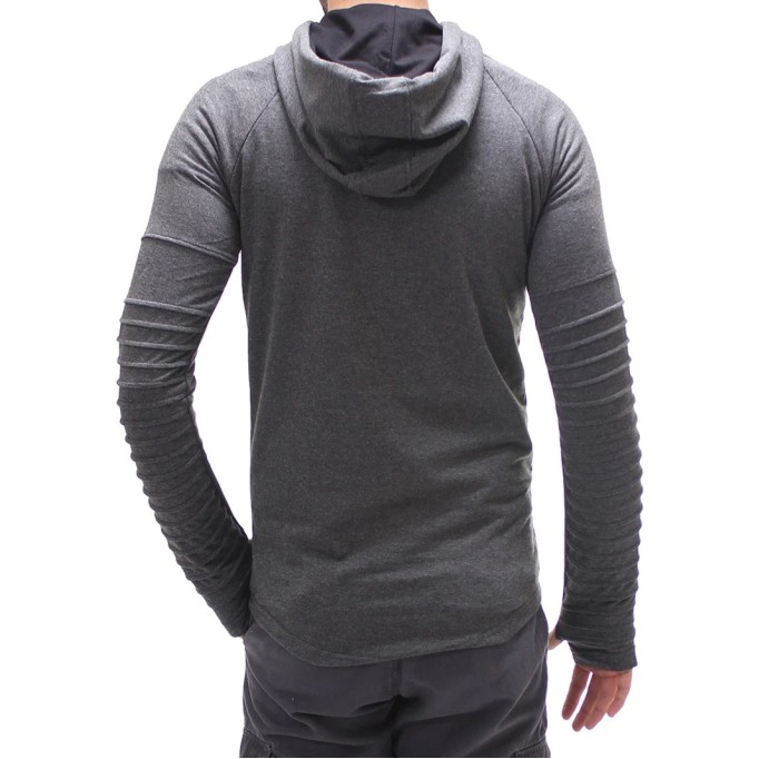 Men's Fashion Ribbed Hoodie