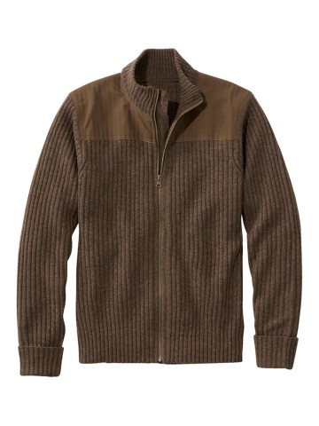 Men's full zip sweater