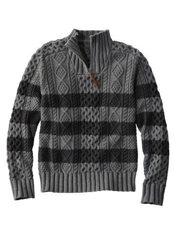 Men's Iconic Cotton Quarter-Zip Sweater