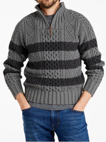 Men's Iconic Cotton Quarter-Zip Sweater