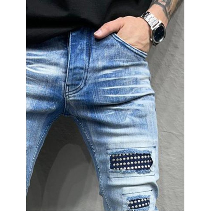 Men's tight cropped jeans