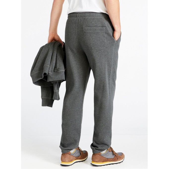 Men's zip fly sweatpants with internal drawstring