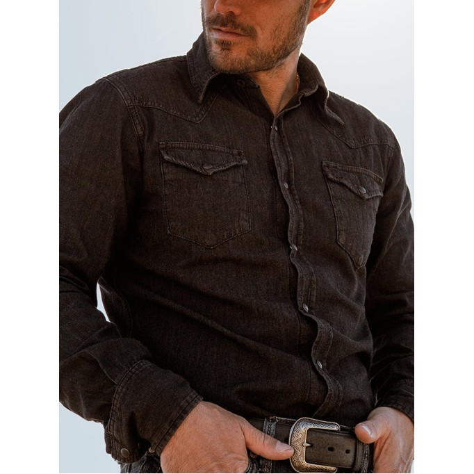 Modern Denim Western Shirt