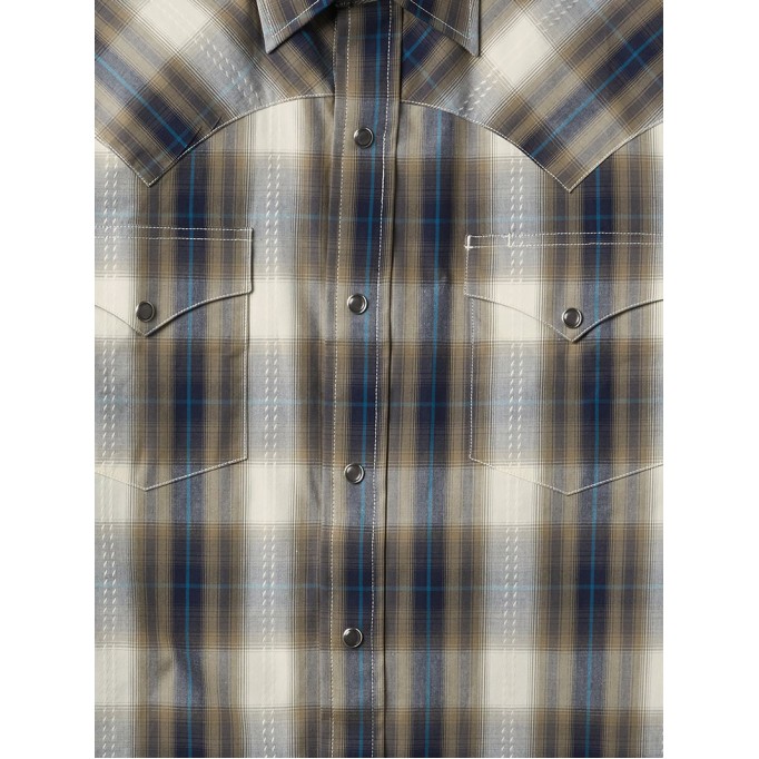 Men's Plaid Dobby Western Shirt