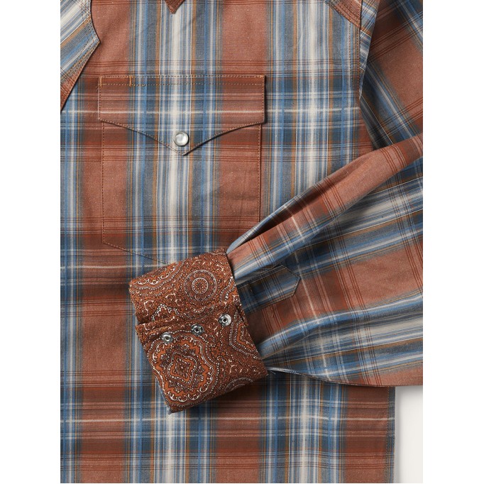 Men's Rustic Plaid Western Shirt