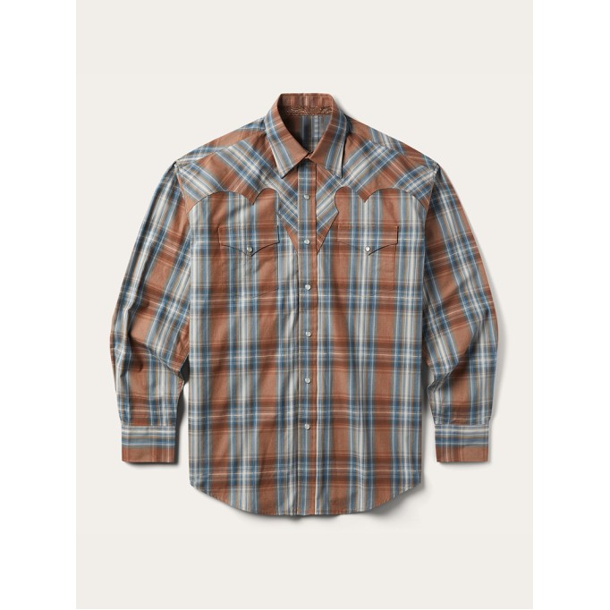 Men's Rustic Plaid Western Shirt