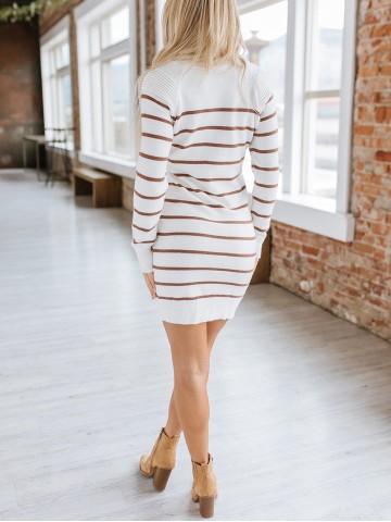 Women Casual Elegant Sweaters Dress