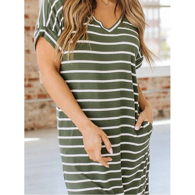 Women Casual Elegant T Shirts Dress